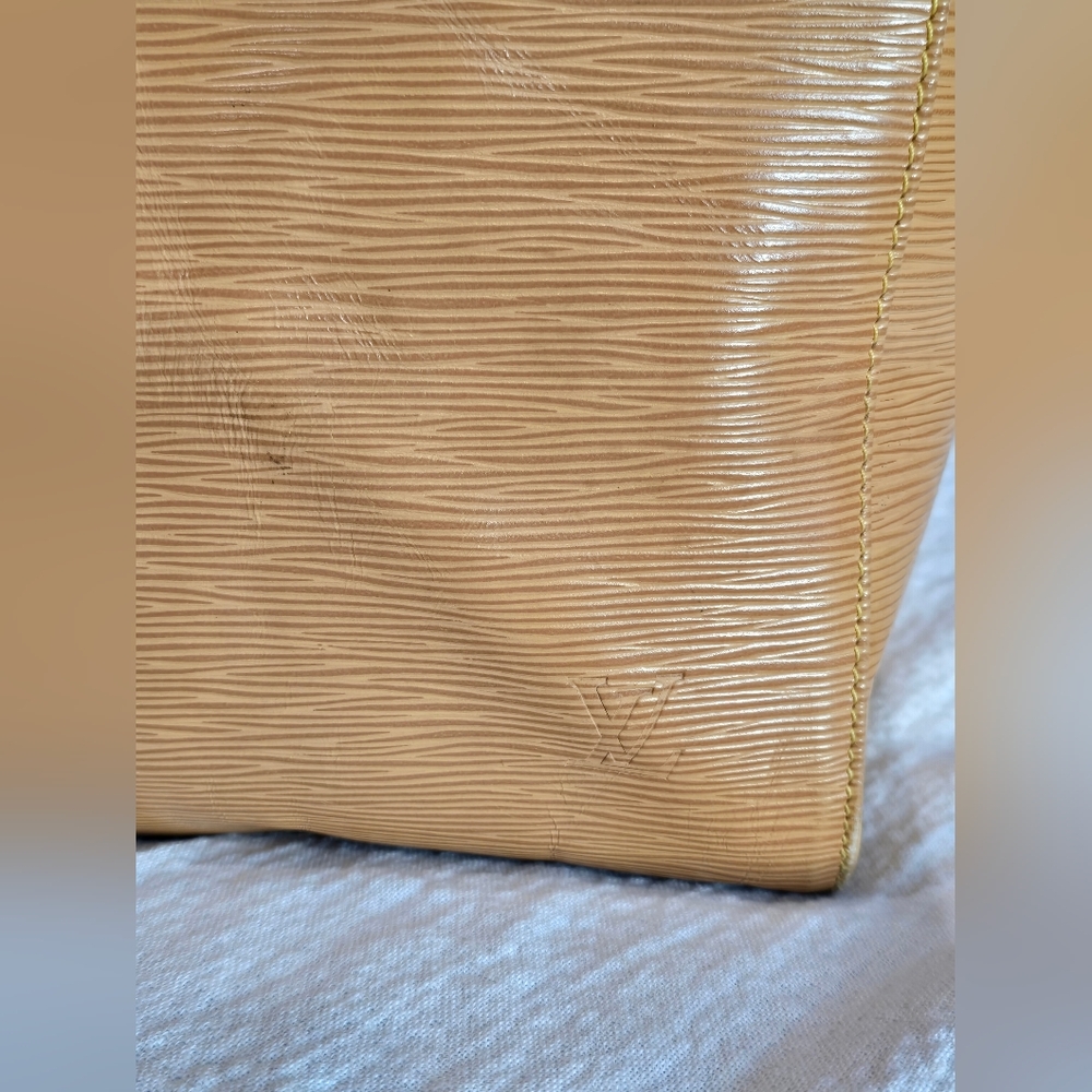 Louis Vuitton Epi Keepall 60 Tan Beige Brown Travel Bag Luggage Boston Speedy - Picture 14 of 16